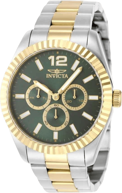 Men's 49517 Specialty Quartz Chronograph Green Dial Watch