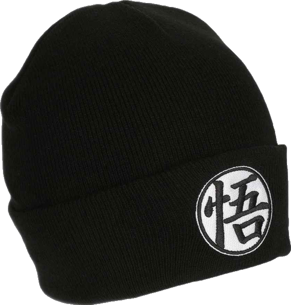 Men's Goku Symbol Embroidery On Acrylic Knit Standard Cuff Beanie