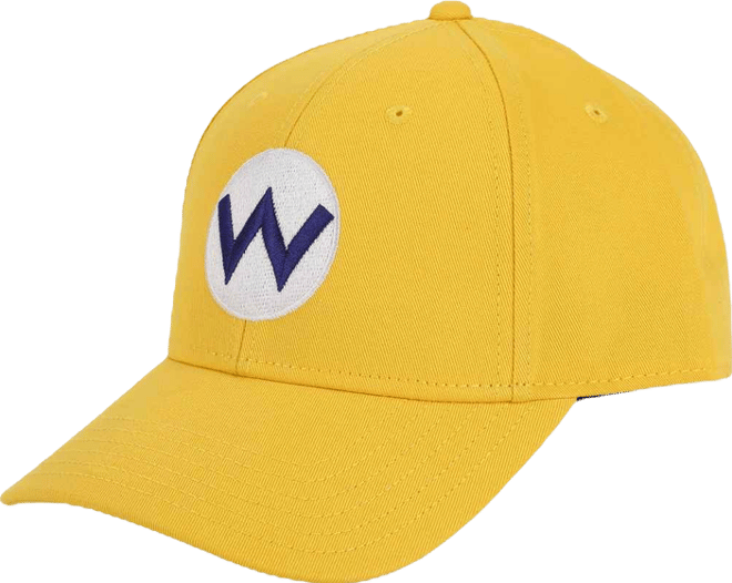 Men's Wario Embroidery Cotton Twill B2 Structured Baseball Cap Traditional Adjustable