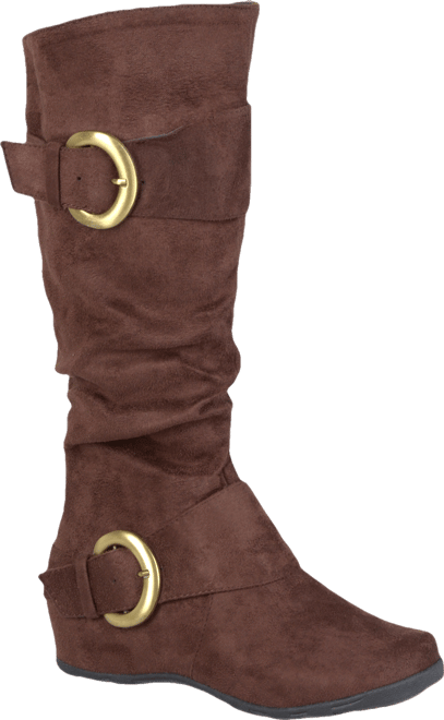 Women's Jester Wide Calf Rouched Buckle Mid Shaft Boots