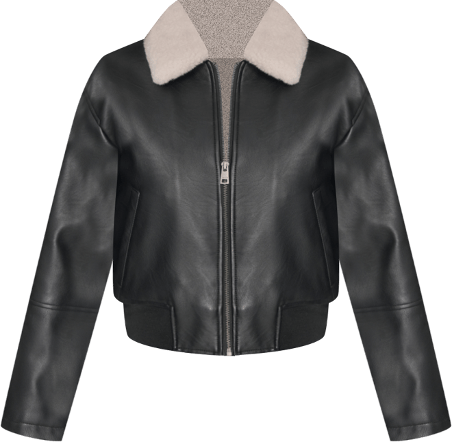 Women's Sherpa Collar Bomber Jacket