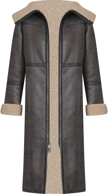 Women's Fx Shearling Funnel Coat