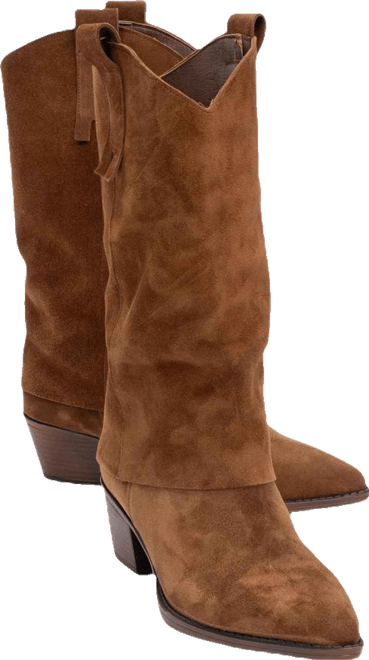 Teodora Leather Block Heel Boot (Women)