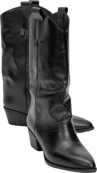 Teodora Leather Block Heel Boot (Women)