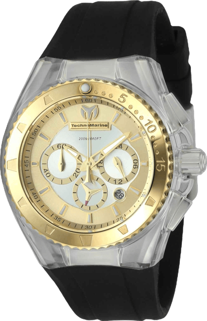 Women's Tm-116002 Cruise Quartz Chronograph Gold Dial Watch