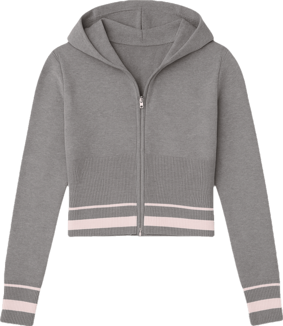 Women's Kaliya Stripey Knit Zip Up Hoodie