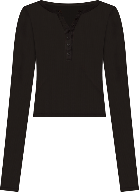 Women's Nettie Ribbed Henley Top