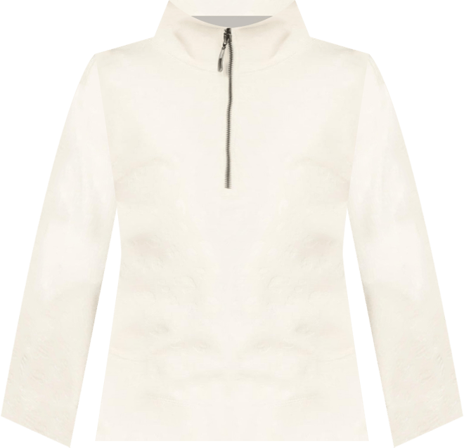 Women's Tonal Cheetah Cropped Half Zip Pullover