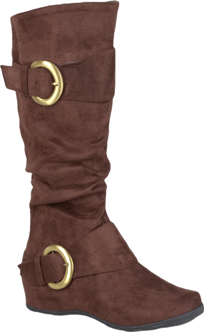 Women's Jester Rouched Buckle Mid Shaft Boots