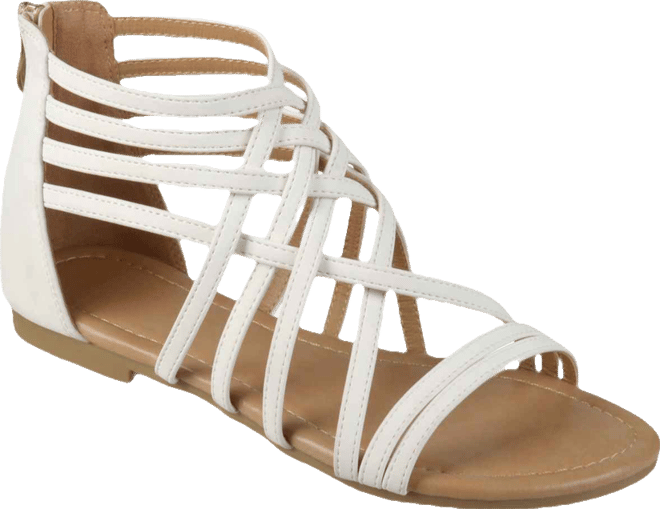 Women's Hanni Wide Width Crisscross Strappy Flat Sandals