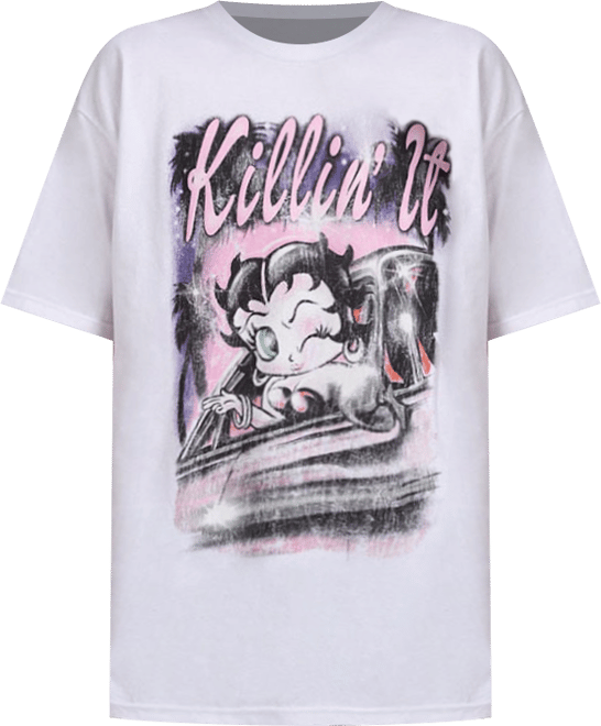 Shop Graphic Tees Betty Boop Tee BBS6TM-202JK-WHT white | SNIPES USA