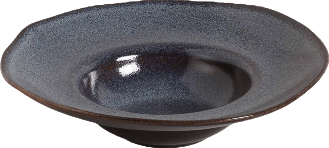 11.02" Stoneware Deep Rim Plates, Set of 4