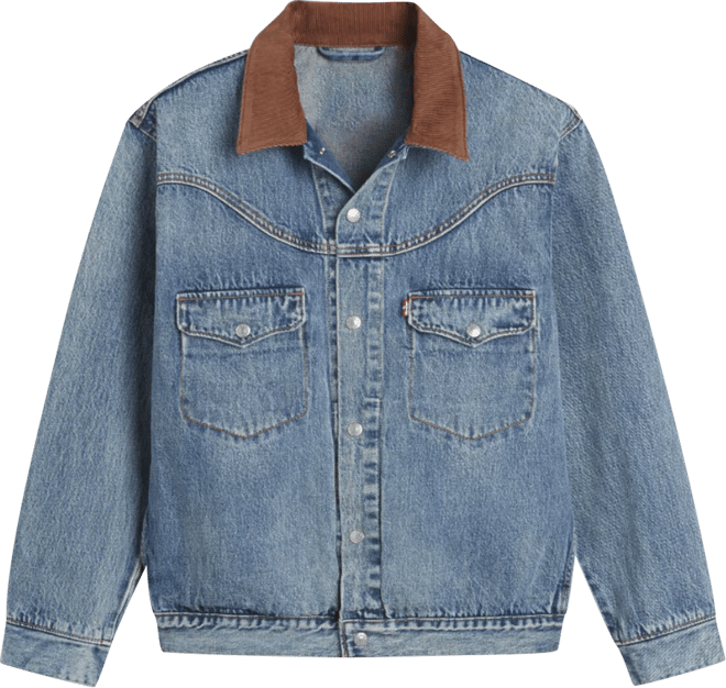 Men's Western Shorthorn Relaxed-Fit Denim Trucker Jacket