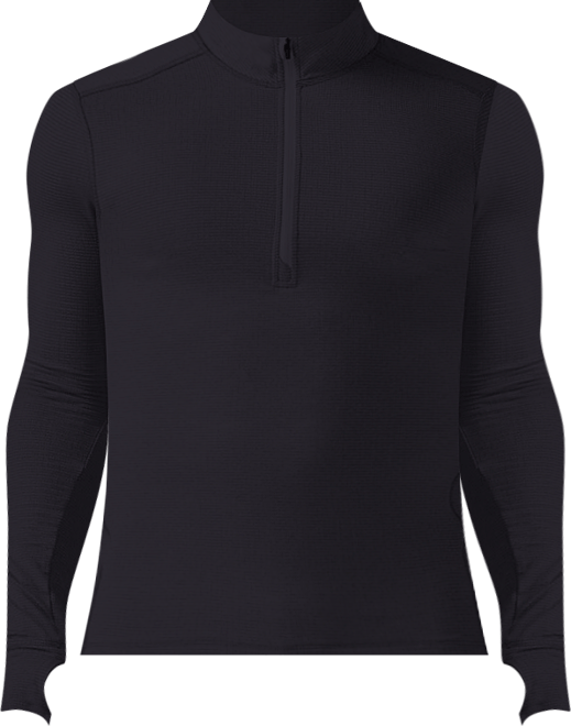 Men's Pines Microgrid Ultra-Lt Baselayer 1/4-Zip Top Lightweight Long Underwear Tops