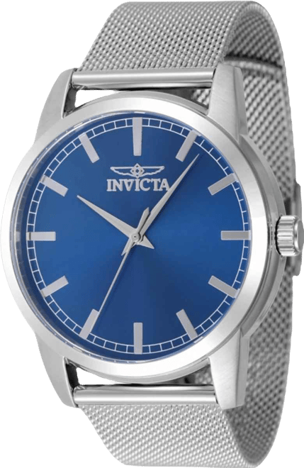 Men's 48502 Celestial Quartz 3 Hand Blue Dial Watch