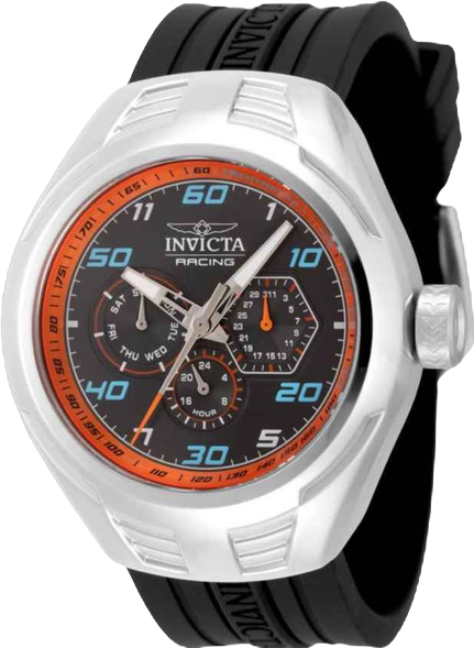 Men's 47725  Racing Quartz Chronograph Orange, Black Dial Watch