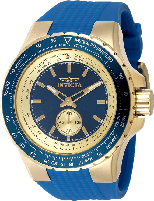 Men's 49307 Aviator Quartz Multifunction Blue Dial Watch