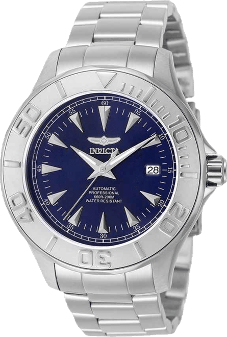 Men's 7035 Signature Automatic 3 Hand Blue Dial Watch
