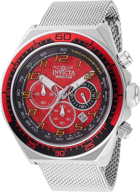 Men's 47900  Racing Quartz Chronograph Black, Red Dial Watch