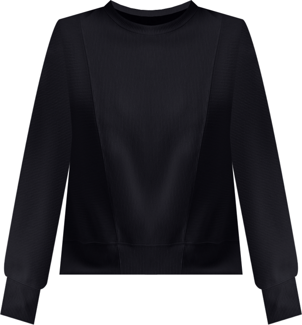 Women's Ribbed Knit Crewneck Sweatshirt, Macy's Exclusive