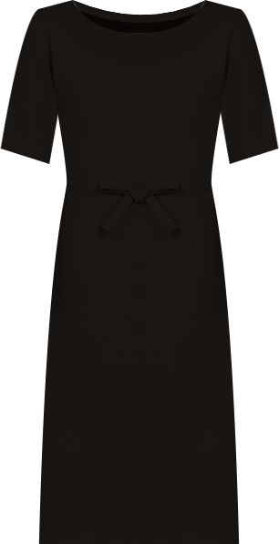 Women's Mini Bow-Front Sheath Dress