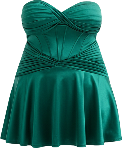 Trendy Plus Size Strapless Sweetheart-Neck Fit & Flare Dress