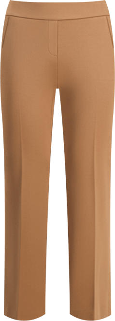 Ak Anne Klein Petite Mid-Rise Pull-On Press-Pleat Pants