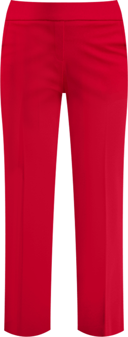 Ak Anne Klein Petite Mid-Rise Pull-On Press-Pleat Pants