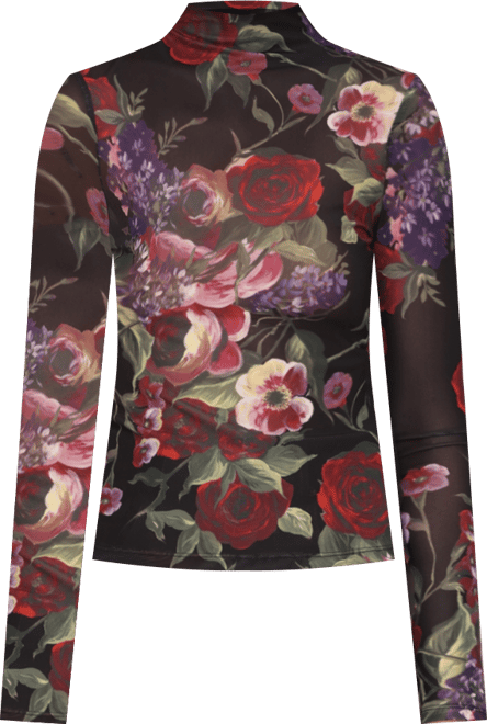 Women's Mock Neck Long Sleeve Top