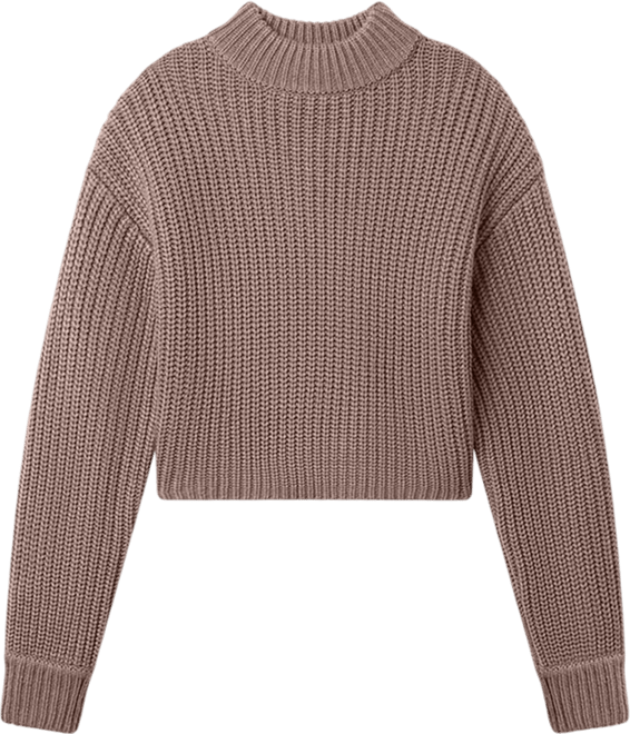 Women's Chunky Knit Mock Neck Sweater