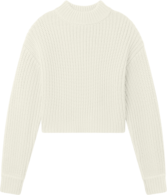 Women's Chunky Knit Mock Neck Sweater