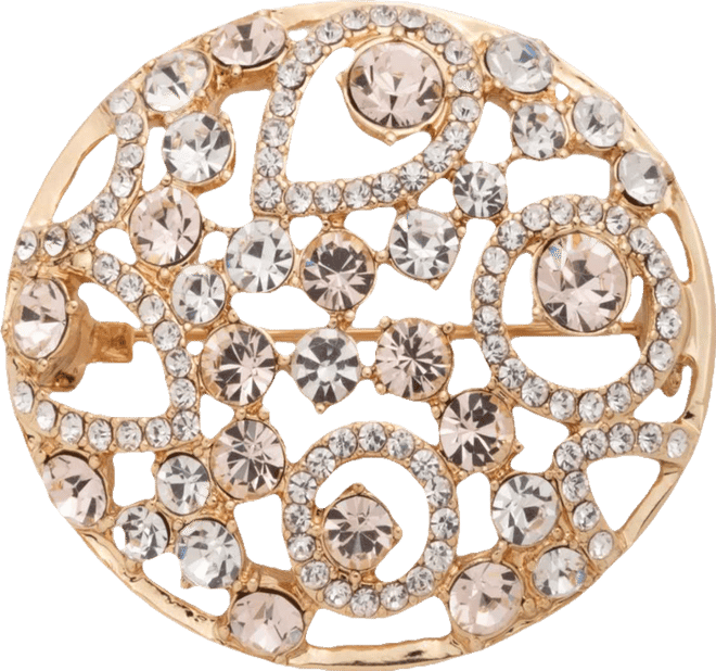 Cubic Zirconia Crystal Cluster Boxed Pin