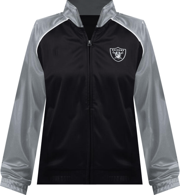Women's Black Las Vegas Raiders Replay Full-Zip Track Jacket