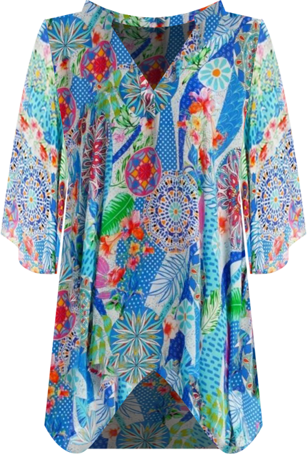 Women's Short Asymmetrical Kaftan Dress