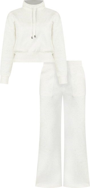 Women's Soft Brushed Funnel Neck Top & Straight Leg Pant