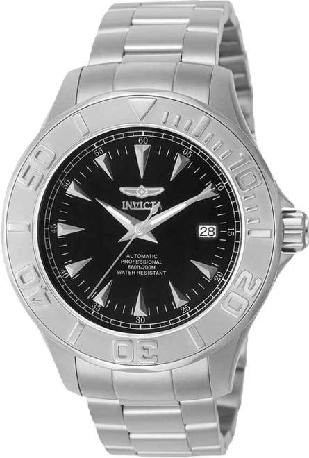 Men's 7034 Signature Automatic 3 Hand Black Dial Watch