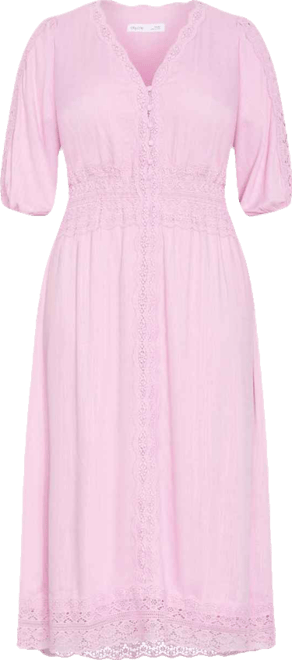 Women's Plus Size Belle V Neck Midi Dress