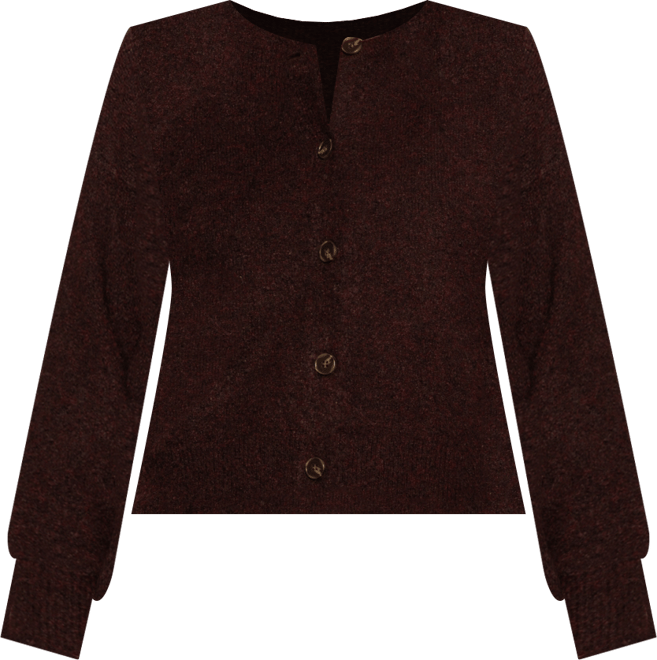 Women's Boucle Long Sleeve Cardigan Sweater