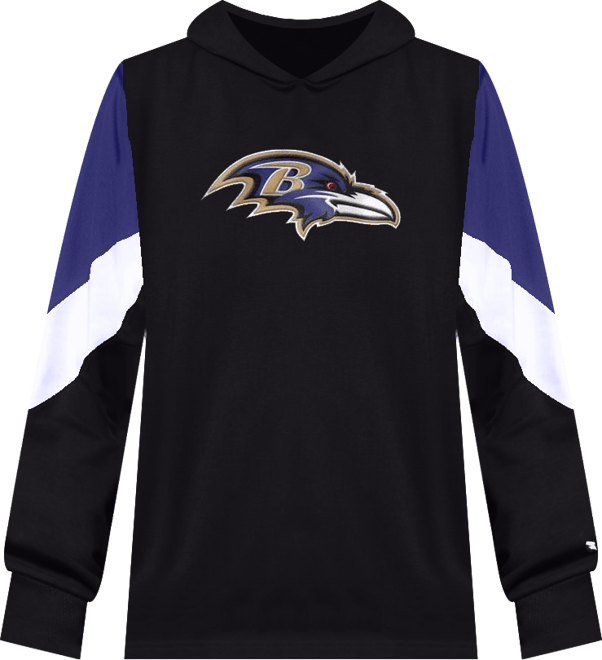Women's Black Baltimore Ravens Scrimmage Hoodie