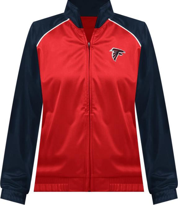 Women's Red Atlanta Falcons Replay Full-Zip Track Jacket
