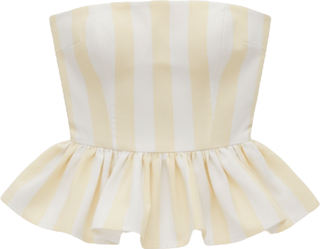 Women's Eclipse Striped Cotton Bustier Top