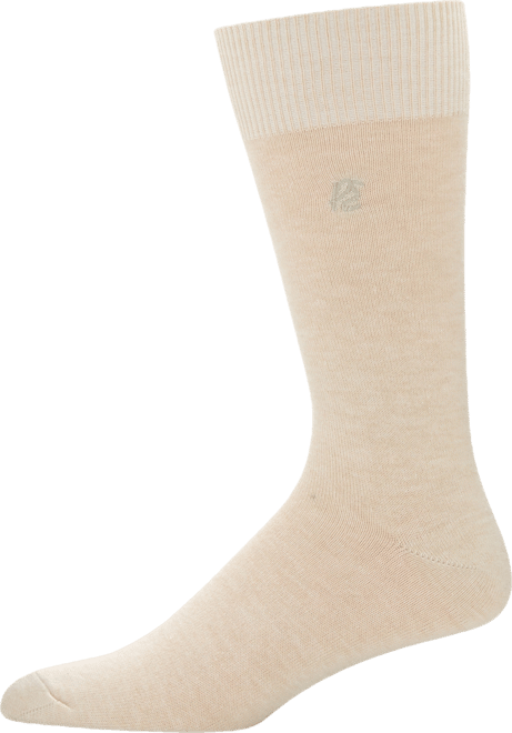 Men's Portfolio Flat Knit Logo Dress Socks