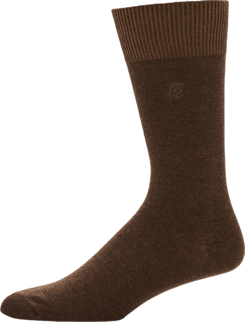 Men's Portfolio Flat Knit Logo Dress Socks