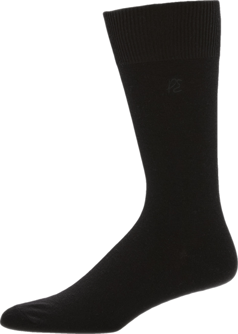 Men's Portfolio Flat Knit Logo Dress Socks