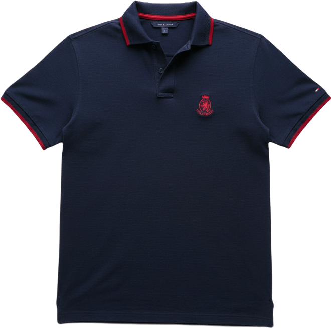Men's Holiday Crest Regular Fit Polo Shirt