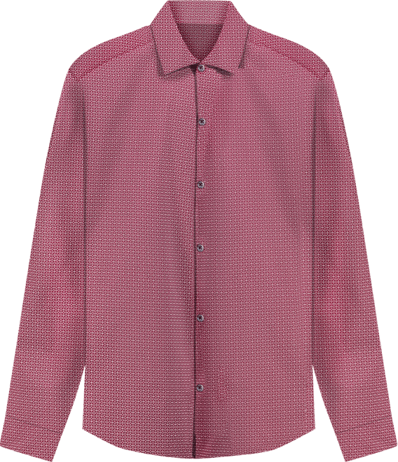 Men's Slim-Fit Spots Macro Diamond Print Dress Shirt, Macy's Exclusive