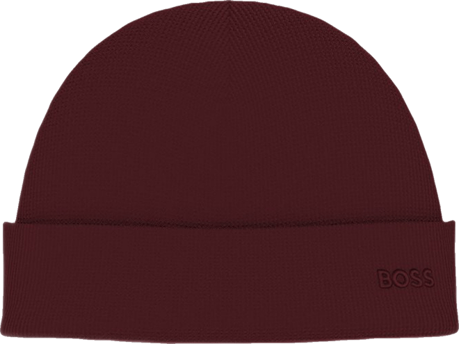 Men's Waffle Logo Detail Beanie