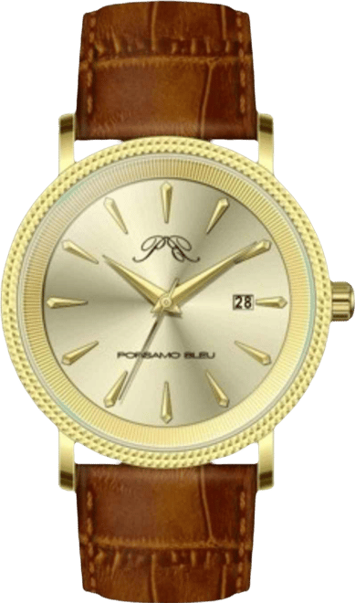 Men's Veritas 2 Genuine Leather Band Watch 1362FVEL