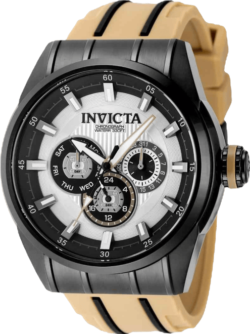 Men's 49053 Speedway Quartz Chronograph Silver, Black Dial Watch