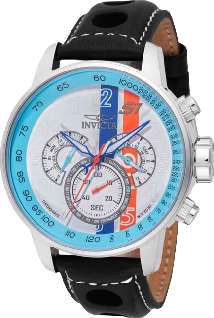 Men's 48615 S1 Rally Quartz Chronograph Light Blue, Red, White, Blue Dial Watch